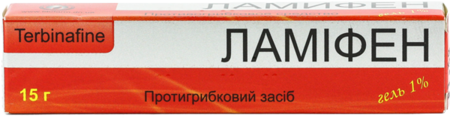 ЛАМИФЕН гель 1% 15г туба (тербинафин)