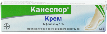 КАНЕСПОР (микоспор) крем 1% 15 г (бифоназол)
