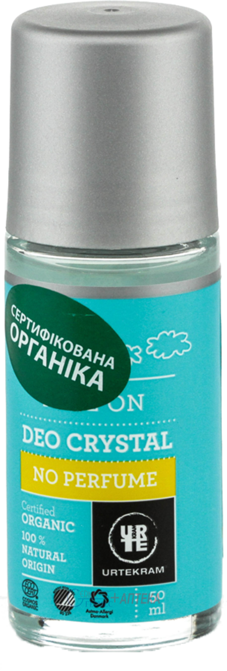 Urtekram Органічний роликовий дезодорант. Без аромату. 50мл