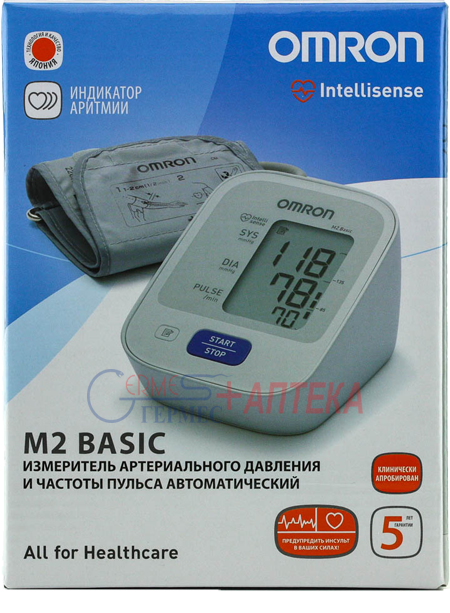 ТОНОМЕТР OMRON M2 Basic (HEM-7121-RU) автоматич., манж 22-32см