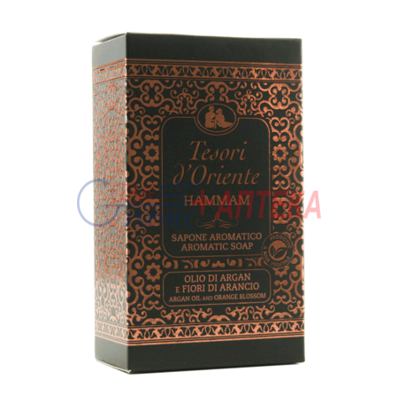Крем-мыло парфюмир. тверд. Tesori d’Oriente  Hammam м. арганы и апельс. цвет 150 г