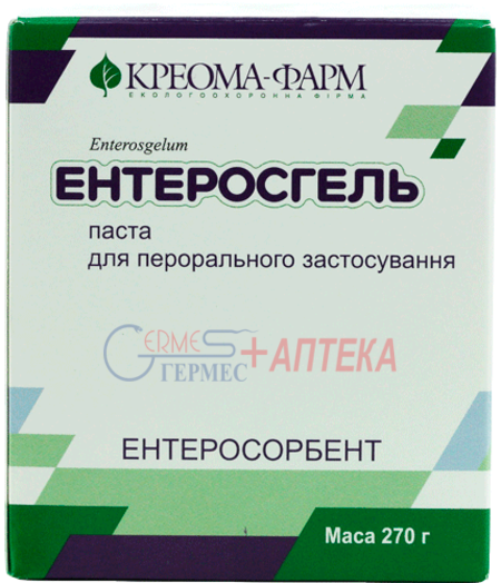 ЭНТЕРОСГЕЛЬ паста д/перорал. прим. 70г/100г 270 г, банка (гидрогель метилкрем. к-ты)