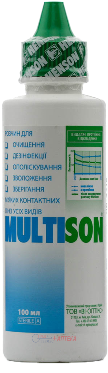 MULTISON р-р для контакт. линз  100мл