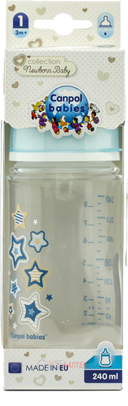 CANPOL BABIES бутылочка  с отвором антиколиковая 240 мл (35/217)