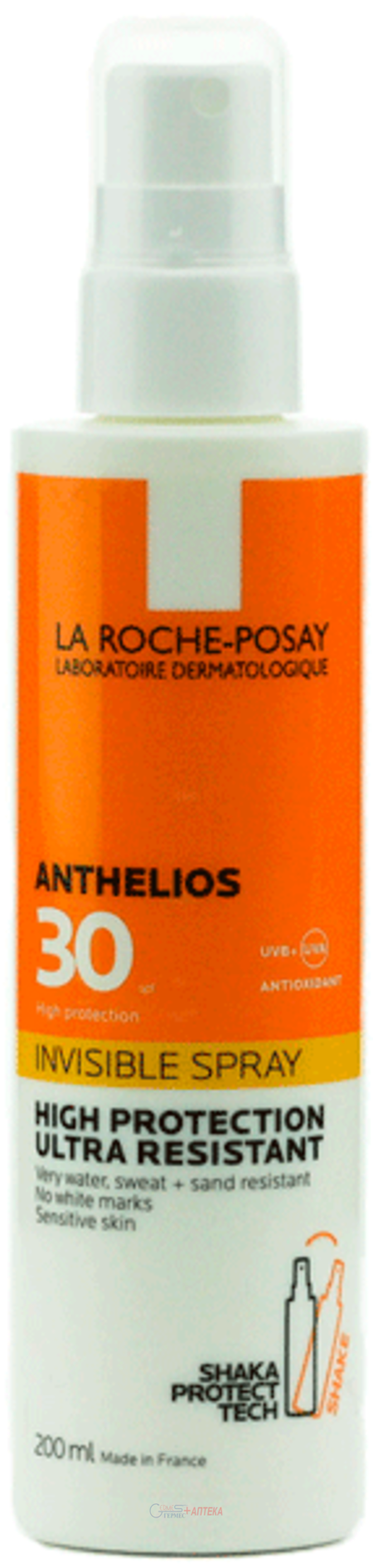 LA ROCHE Антгеліос, сонцезахисний ультралегкий спрей для шкіри обличчя та тіла SPF30, 200 мл