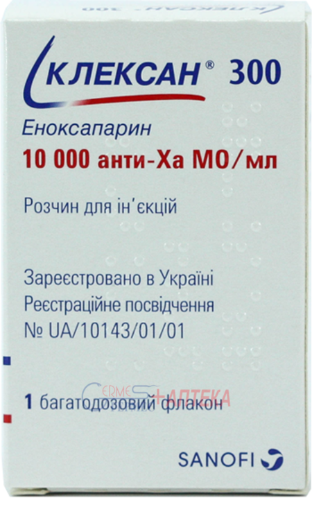 КЛЕКСАН 300 ,фл.30000МЕ/3мл (300мг)№1 (эноксапарин)