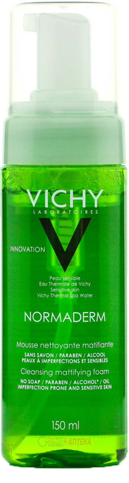 VICНY Нормадерм, очищуюча матуча пінка для чутливої шкіри, 150 мл