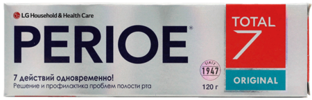 Зубная паста PERIOE Тотал 7. Ориджинал, антибактериальная 120 г