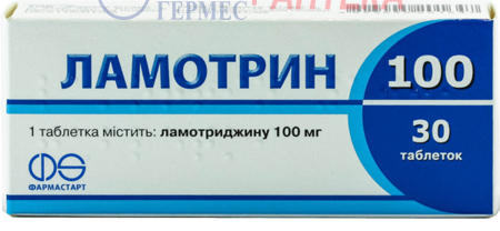 ЛАМОТРИН табл. 100 мг N 30 (ламотриджин)