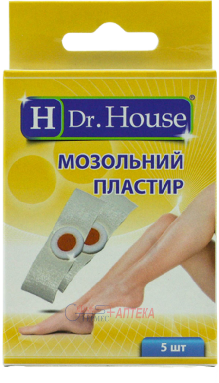 ПЛАСТЫРЬ H Dr. House , мозольный 2смх7см №5 (с салиц.к-той 35-40%)