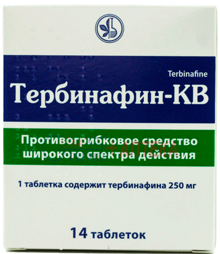 ТЕРБИНАФИН-КВ табл. 250 мг N 14