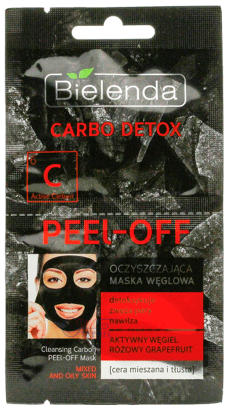 BIELENDA Detox_Маска очищающая peel-off 2х6 г   25601