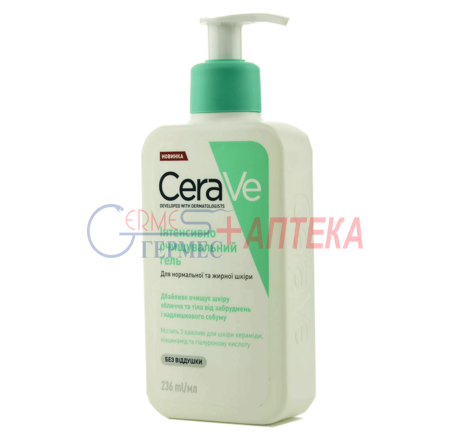 Cera Ve Інтенсивно очищувальний гель для нормальної і жирної шкіри обличчя та тіла, 236 мл