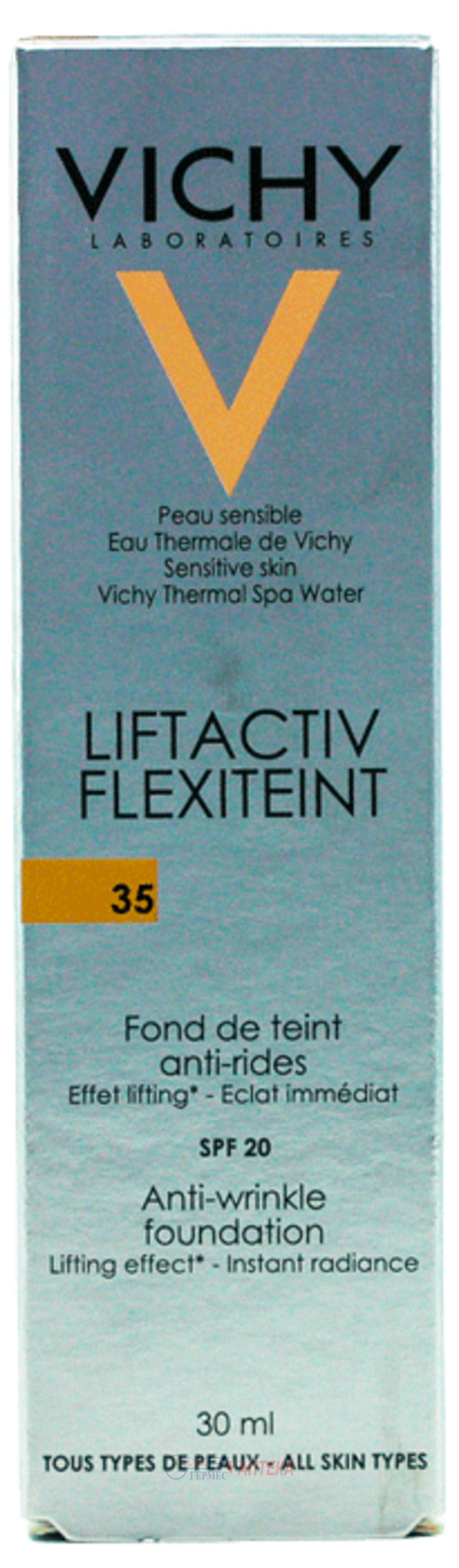 VICHY ЛифтАктив Флексіліфт Тон - Тональний засіб проти зморшок відтінок № 35 пісочний 30 мл.