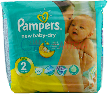 PAMPERS New Baby-dry 2 mini 3-6кг N 27