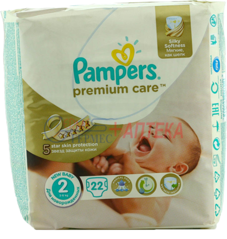 PAMPERS Premium Сare Мini 2, 3-6кг №22