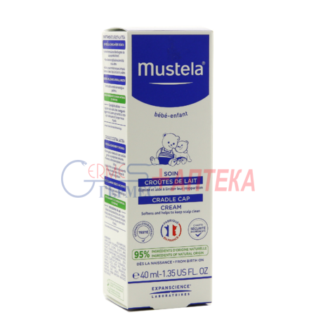 MUSTELA Cradle Cap Cream 40 ml - Крем от себорейных корочек,40 мл