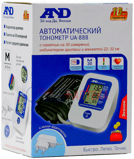 ТОНОМЕТР AND  UA-651 Plus  автомат., манж.22-32см