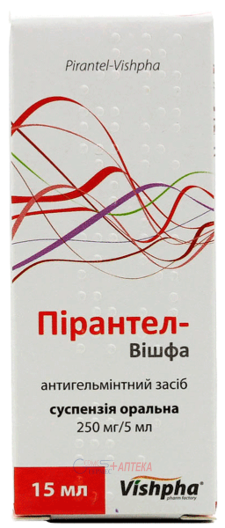 ПИРАНТЕЛ-Вишфа сусп. орал. 250мг/5мл, 15мл