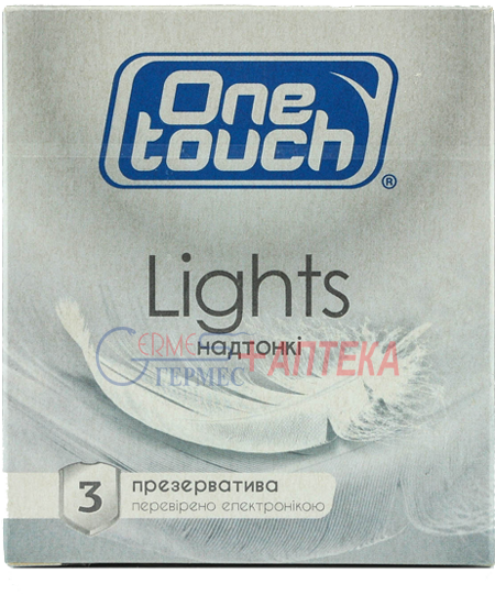 Пр-вы One Touch Lights особливо тонкі в силіконовій змазці з накопичувачем (3шт.)