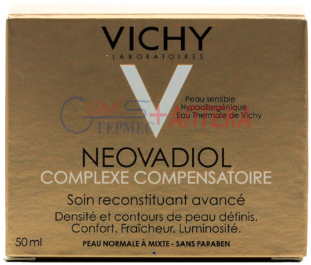 VICHY Неовадіол, антивіковий крем-догляд з компенсуючим ефектом для нормальної та комбінованої шкіри, 50 м