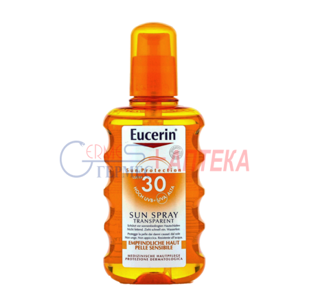 EUCERIN 63915 Спрей солнцезащ. прозр. SPF 30 200мл