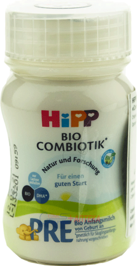 HIPP Детская жидкая молочная смесь Combiotic PRE  с рождения 90мл