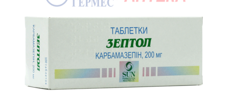 ЗЕПТОЛ табл. 200 мг №100 (карбамазепин)