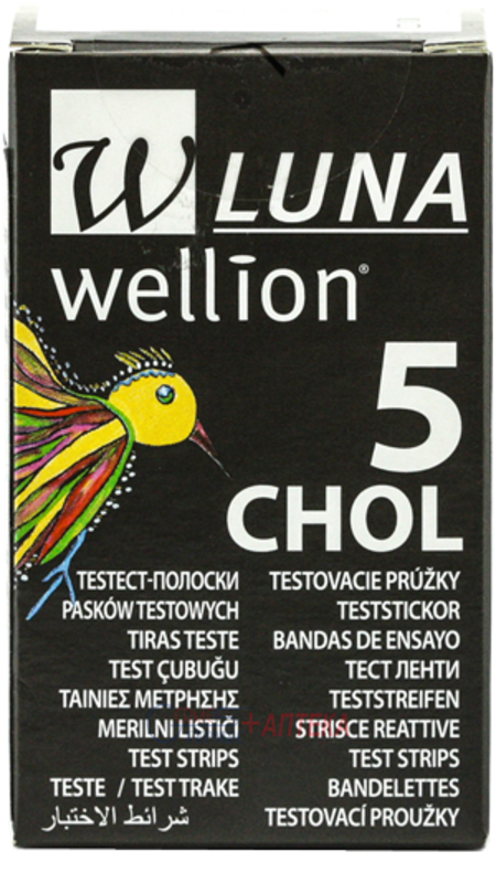 Wellion Luna  тест-полоски для изм. холестерина в крови № 5