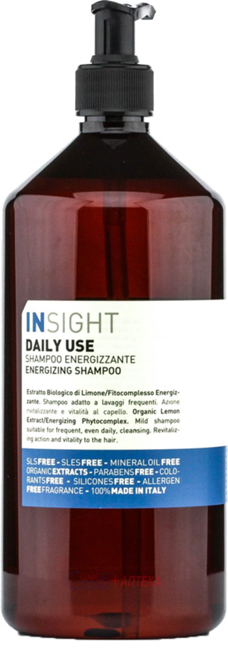 INSIGHT Шампунь енергетичний  д/щоденного догляду за волоссям всіх типів  1000мл