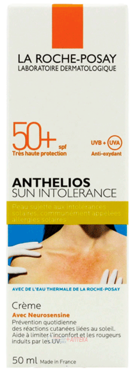 LA ROCHE Антгеліос, сонцезах. крем д/шк., схильної до сонячної неперенос., дуже високий рівень захисту SPF50+ 50мл