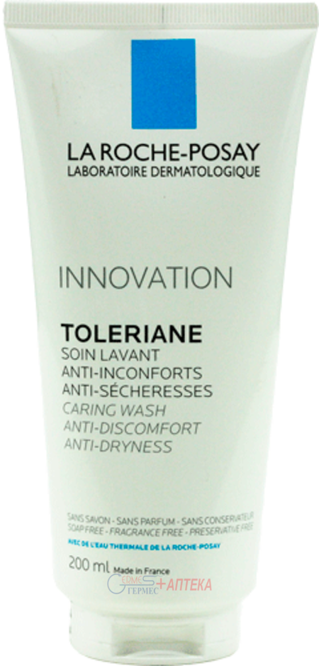 LA ROCHE Толеран, очищуючий крем-гель для чутливої шкіри, що зменшує відчуття дискомфорту та сухості, 200 мл
